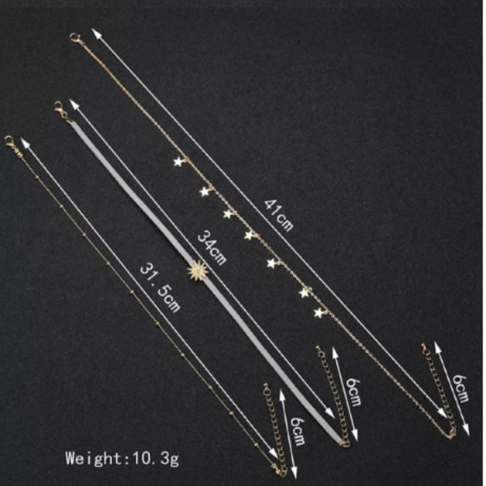 *NEW* STAR/ SUN CHOKER NECKLACE SET - Picture 4 of 4